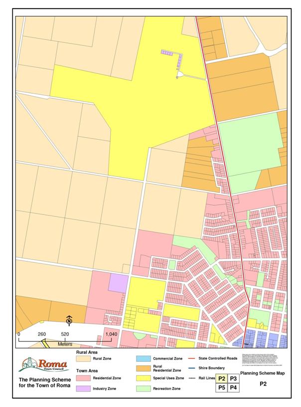 Roma - north west zoning map